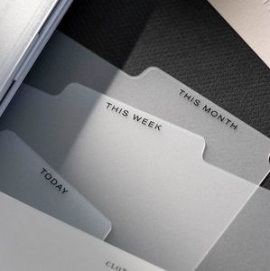 Cloth and Paper CADENCE TOP TAB PLANNER DIVIDERS | LOW PROFILE | MATTE - A5 18